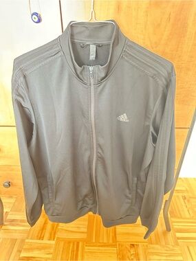 adidas Black Performance Full-Zip Training Jacket